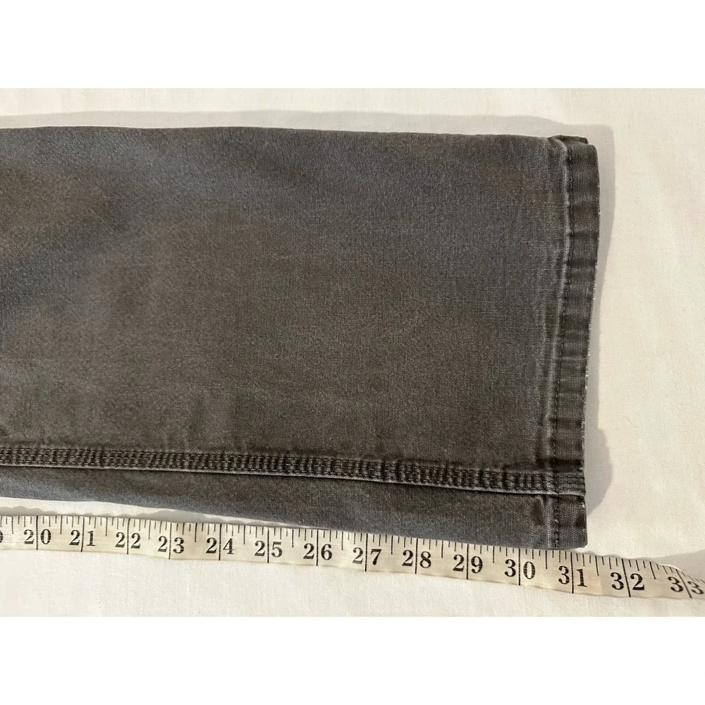 Ariat Rebar M7 Jeans Mens 36x34 Gray Slim Straight Leg Canvas Workwear Carpenter
